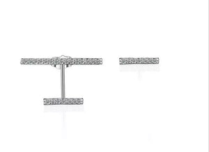 Sterling Silver Bar Earrings