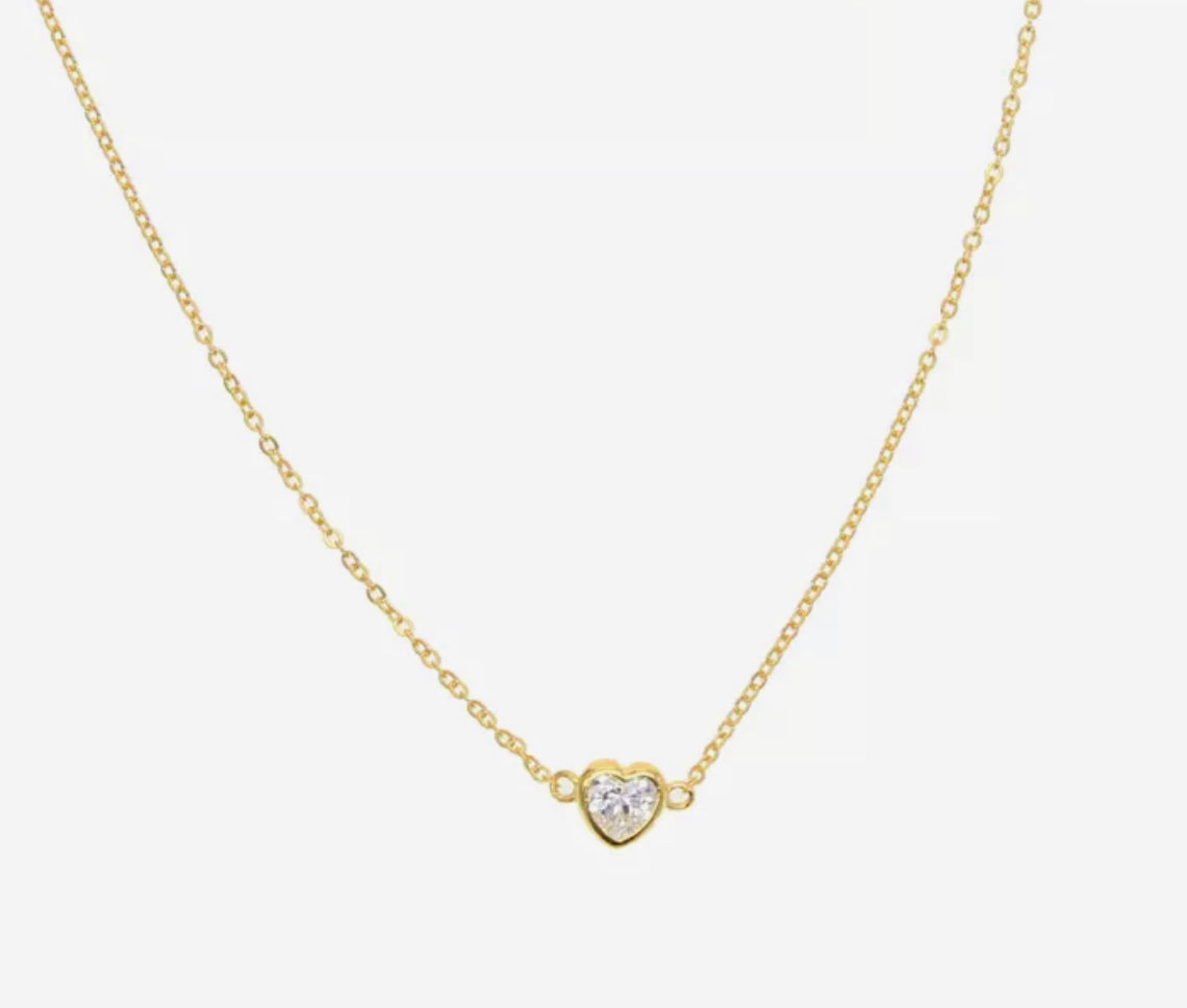 Billy single heart necklace